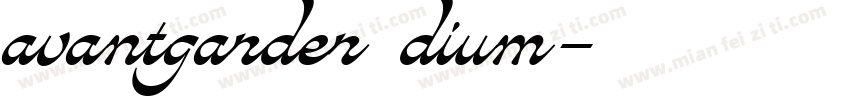 avantgarder dium字体转换